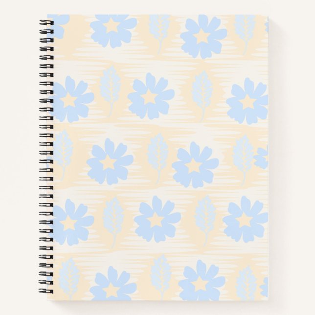 Carnet Joli Pastel Blue Floral (Devant)