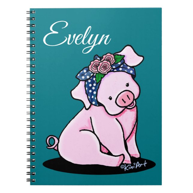 Carnet Joli Petit Cochon (Devant)