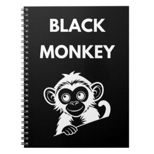 Carnet Joli Petit Singe Noir