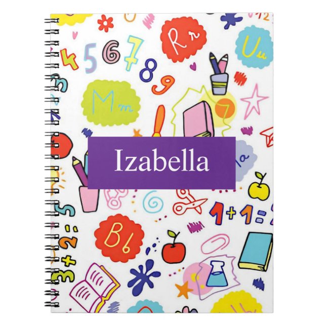 Carnet Joli premier jour d'école  (Devant)