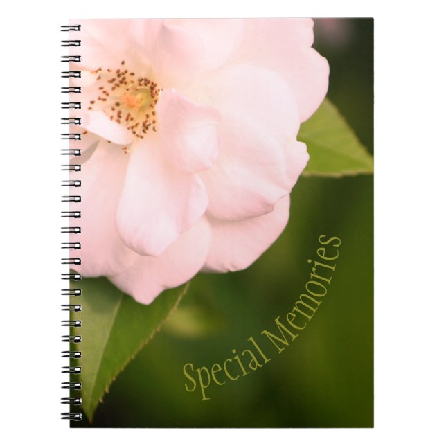Carnet Joli rose à fleurs rose (Devant)