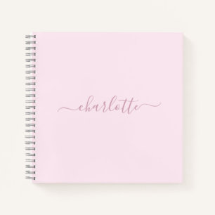 Carnet Joli rose et blanc doux