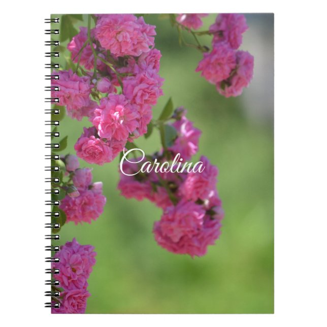 Carnet Joli rose Roses Floral (Devant)
