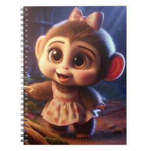 Carnet Joli singe en robe