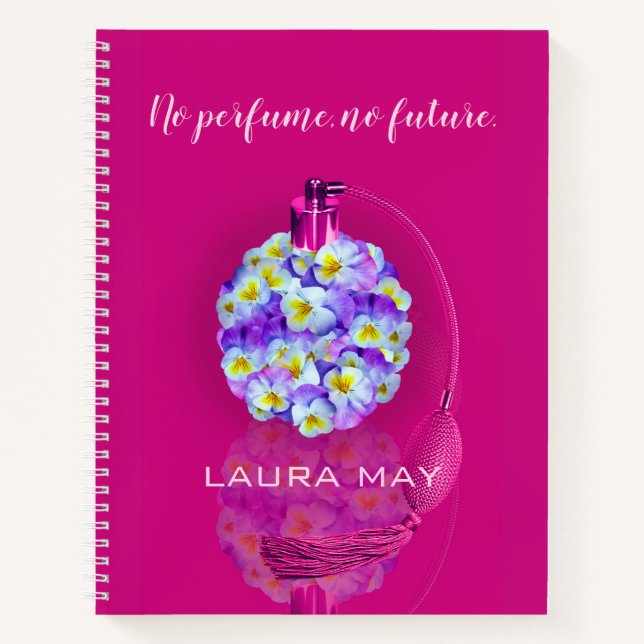 Carnet Joli Vaporisateur Pansy (Devant)