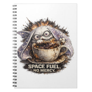 Carnet Jolie Carburant Spatial Lapin Café Halloween Magie