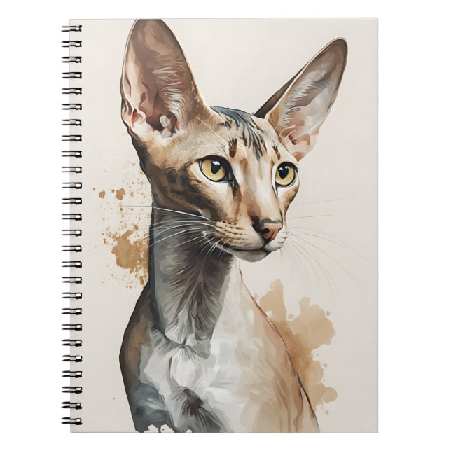 CARNET JOLIE CHAT ORIENTAL EN PLEIN AIR (Devant)
