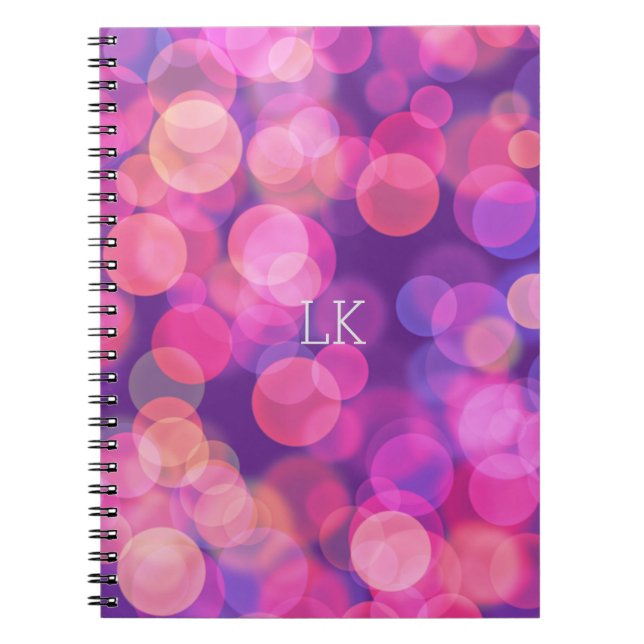 Carnet Jolie couleur flottante rose moderne (Devant)