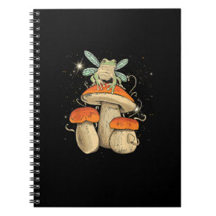 Carnet Jolie esthétique Cottagecore Champignon Grenouille