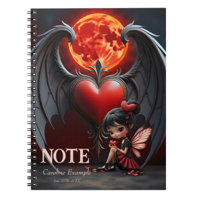 Carnet Jolie fée de la Saint-Valentin  (Devant)