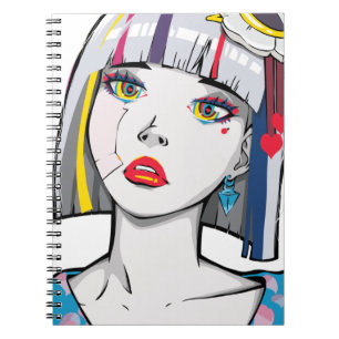 Carnet Jolie Fille d'Anime Brisée