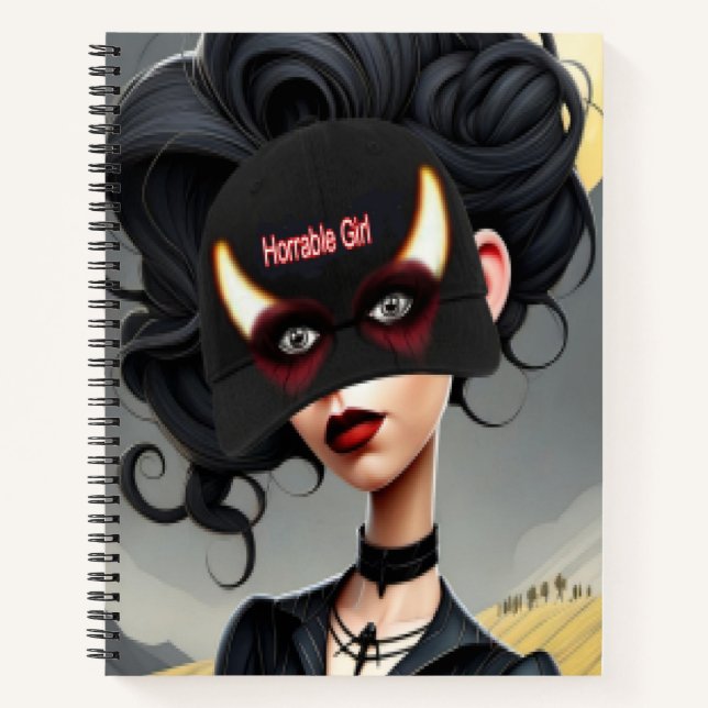 Carnet Jolie fille horrible  (Devant)