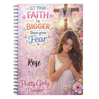 Carnet Jolie Fille Inspirante Florale Chrétienne Jésus