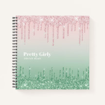 Jolie fille Parties scintillant Glam Sketchbook Do