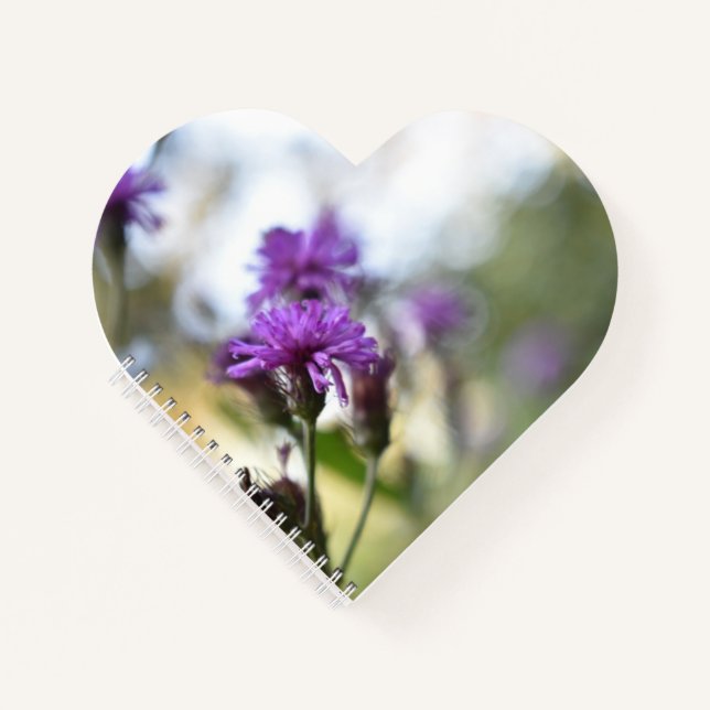 Carnet Jolie Fleurs violettes personnalisé Gardener Cadea (Devant)