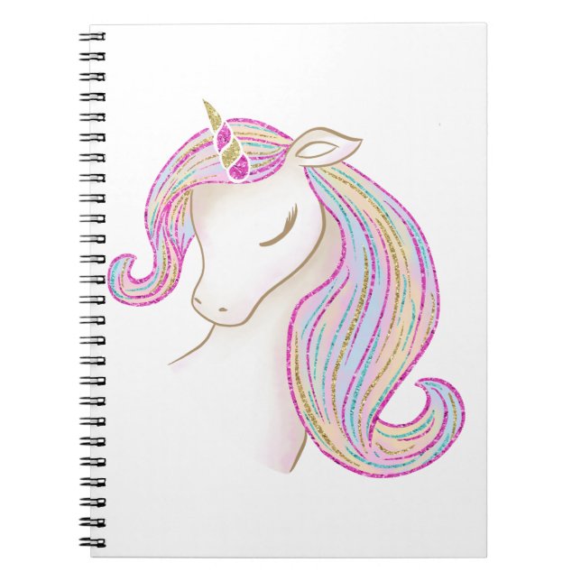 Carnet Jolie licorne (Devant)