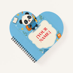 Carnet Jolie note de panda pour la rentrée scolaire