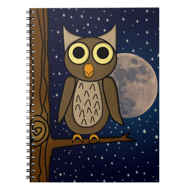 Carnet Jolie œuvre d'art d'oiseau de la forêt (Devant)