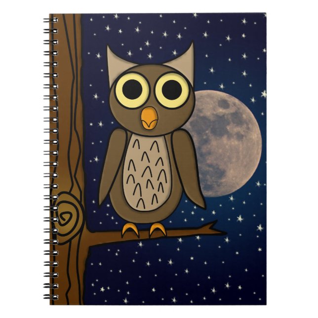 Carnet Jolie œuvre d'art d'oiseau de la forêt (Devant)