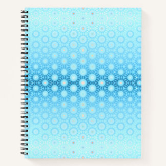 Carnet Jolie Ombre bleu et broche géométrique