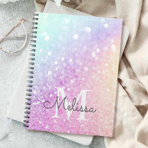 Carnet Jolie Parties scintillant Holographique Fille Glam