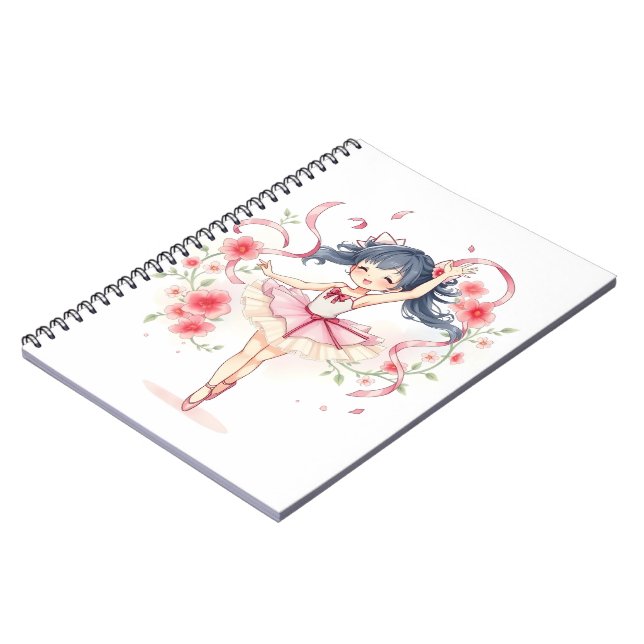 Carnet Jolie petite fille ballerine (Côté gauche)