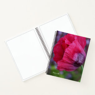 Carnet Jolie Pic et Pavot Violet Flower