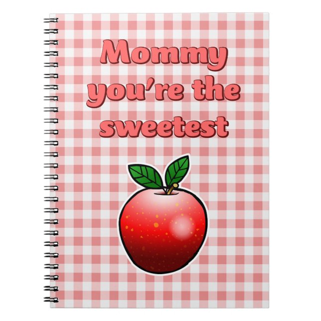 Carnet Jolie pomme rouge (Devant)