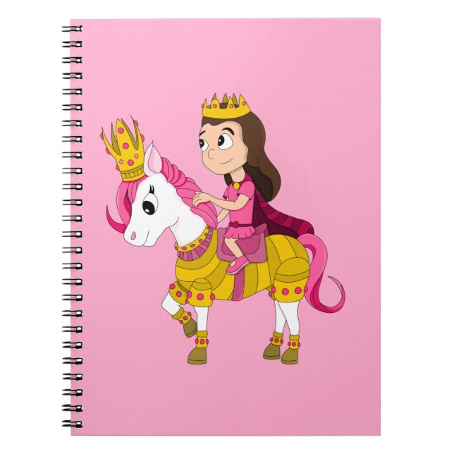 Carnet Jolie princesse caricaturale (Devant)