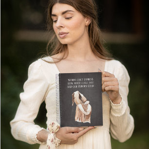 Carnet Jolie Romantique Grossesse Femme Cadeau Avec Citat