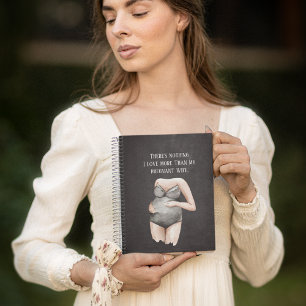 Carnet Jolie Romantique Grossesse Femme Cadeau Avec Citat