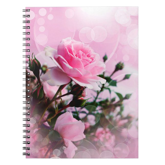 Carnet Jolie rose Roses (Devant)
