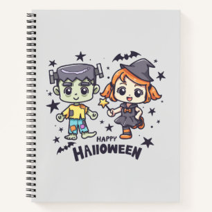 Carnet Jolie sorcière et Mischievous zombie garçon