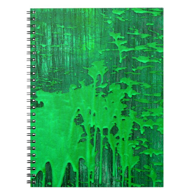 Carnet Jolie surface verte ancienne avec la texture des g (Devant)