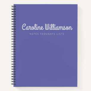 Carnet Jolie typographie de script minimaliste personnali