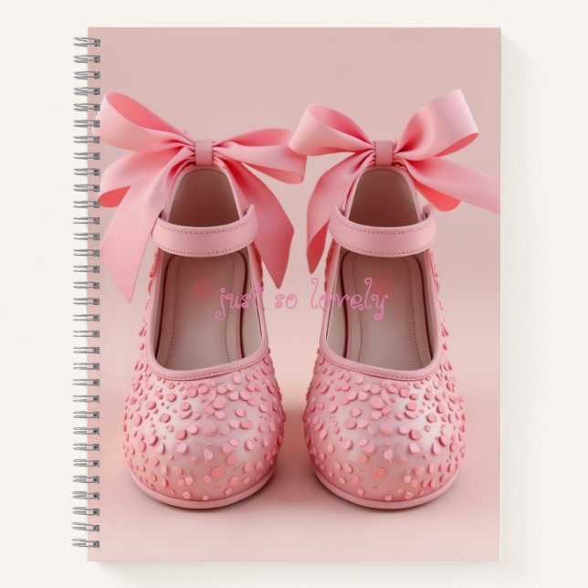 Carnet jolies chaussures roses (Devant)