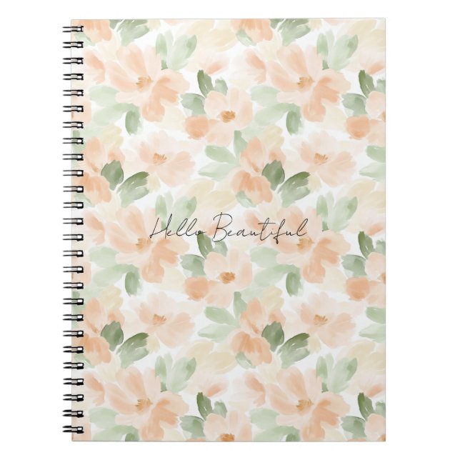 Carnet Jolies Fleurs de Pêche (Devant)