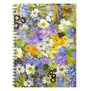 Carnet Jolies fleurs de printemps
