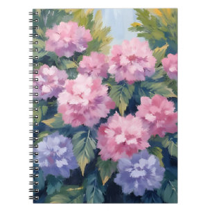 Carnet Jolies Fleurs d'Hortensia Aquarelle Florale