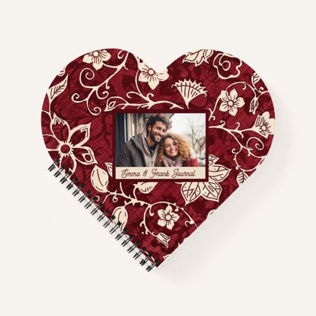 Carnet Jolies Fleurs Personnalisées (Devant)