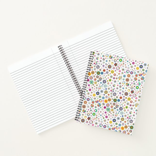 Carnet Jolies fleurs - Portable Spiral Coloré (Intérieur)