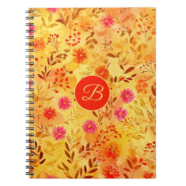 Carnet Jolies fleurs sauvages aquarelle (Devant)