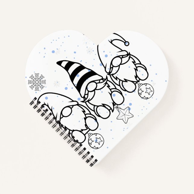 Carnet  Jolies lutins de Noël Design de vacances.  (Devant)