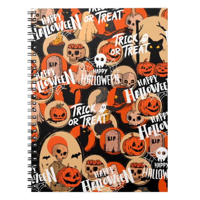 Carnet  Jolies vibrations effrayantes d'Halloween  (Devant)