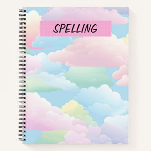 CARNET JOLIMENT PASTEL FLUFFY CLOUDS