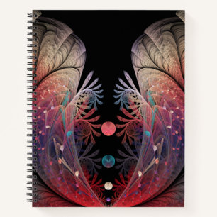 Carnet Jonglage Abstrait Moderne Fantaisie Art Fractal