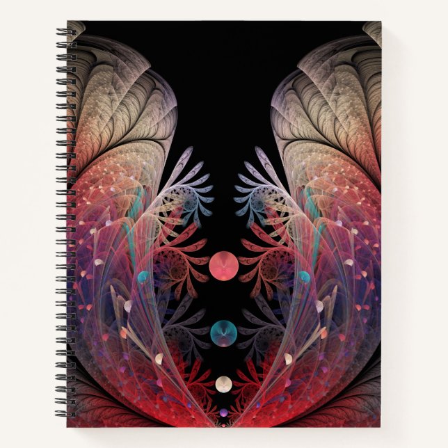 Carnet Jonglage Abstrait Moderne Fantaisie Art Fractal (Devant)