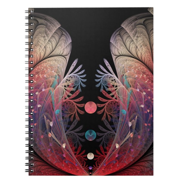 Carnet Jonglage Abstrait Moderne Fantaisie Art Fractal (Devant)