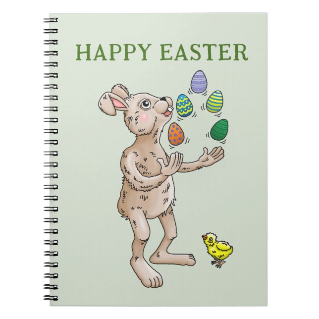 Carnet Jonglage de lapin de Pâques (Devant)