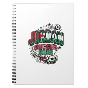 Carnet Jordan Football 2026 Football Gras Typographie de
